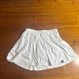 Justice White Skater Skirt High-Low Casual